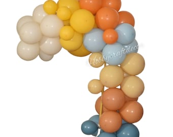 First Trip Around The Sun Balloon Garland Arch: Boho Baby Shower Decor