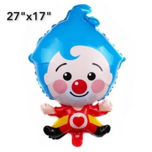 Carnival Circus Clown Balloon,Birthday Party Decor,Carnival Animal Theme Party Supplies,Clown Foil Balloons,Colorful Clown Balloon