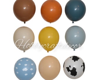 Retro Cowboy Latex Balloon: Western Party Decor
