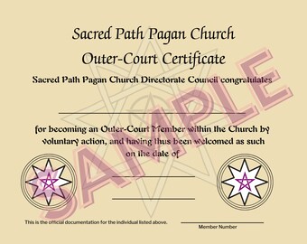 Outer Court Membership in Sacred Path Pagans (Print Edition)