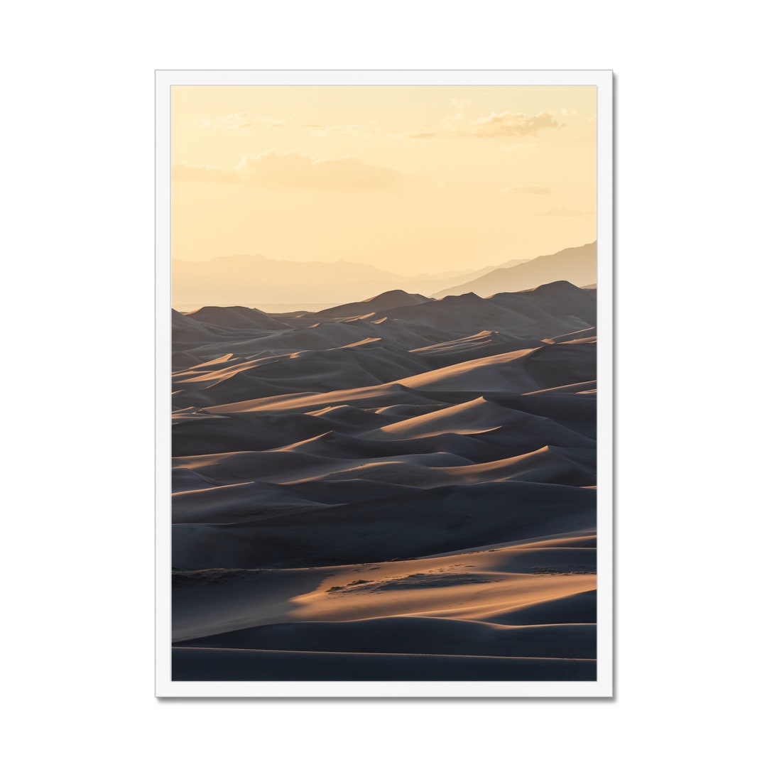 Golden Hour at Dune, Sand Dunes Wall Art Fine Art Photography Print