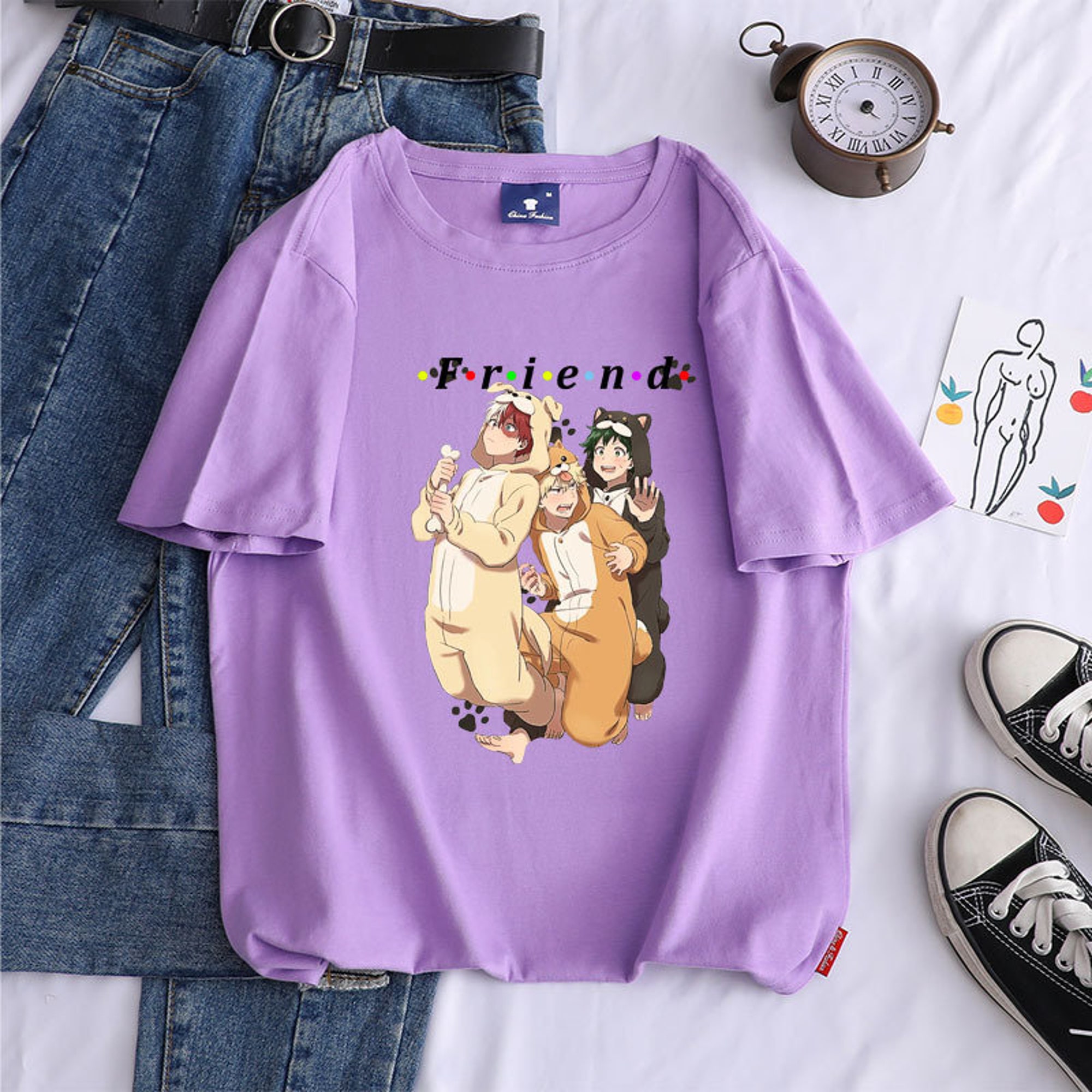 Discover KAWAI Cute anime T-shirt, My Hero Academia Friends shirt, My Hero Academia Shirt, Anime Shirt, Anime lover T-shirt