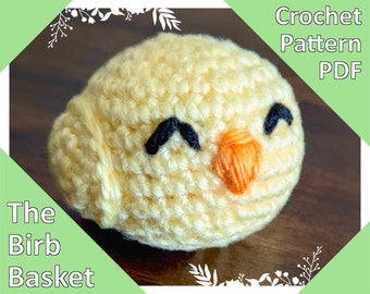 Padrão de crochê digital básico Baby Borb (Bird Orb)