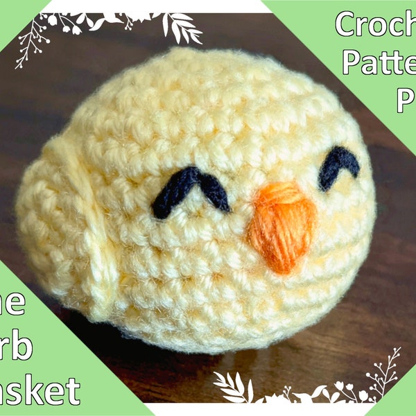 Basic Baby Borb (Bird Orb) Digital Crochet Pattern