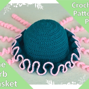 Frilly Jellyfish Bucket Hat Digital Crochet Pattern