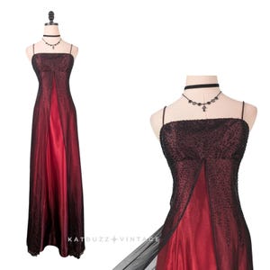 Red and Black Ombre Bridesmaids Dresses - Etsy