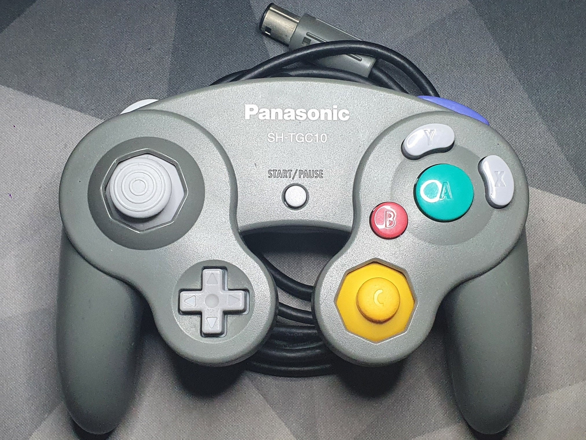 Official Nintendo Gamecube Panasonic Q Grey Controller Excellent