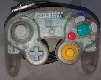 Official Nintendo Gamecube Clear/Skeleton Controller Excellent Condition *TESTED*