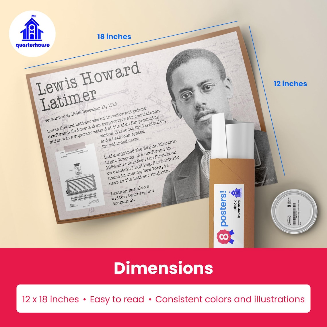 Quarterhouse Black Inventors Poster Set, STEM and History Classroom ...