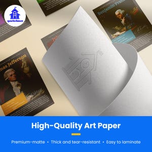 Quarterhouse Founding Fathers Poster Set, Social Studies Classroom Learning Materials for K-12 Students and Teachers, Set of 6, 12 x 18... image 2