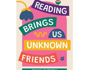 Quarterhouse Reading is Fun Quotes - Honore De Balzac Poster, English-Language Arts Classroom Materials for Teachers