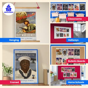 Quarterhouse WWII Posters Poster Set, Social Studies Classroom Learning ...