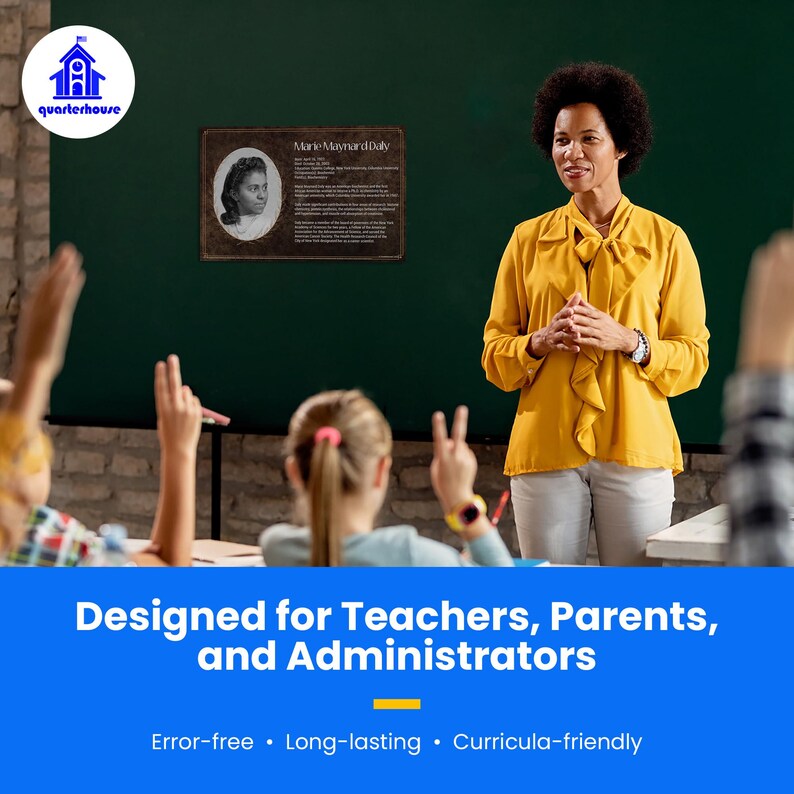 Quarterhouse Black Scientists Poster Set, Science and History Classroom ...