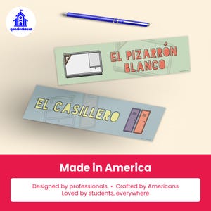 Quarterhouse Spanish Language Labels for Common Classroom Items (Non-Adhesive) Label Set, Spanish - ESL Learning Materials for K-12... image 7