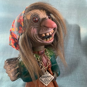 Vintage 1960s Heico Troll Bobble Head Nodder Troll Original West Germany Troll Western Germany Voodoo Joe Wurzelsepp