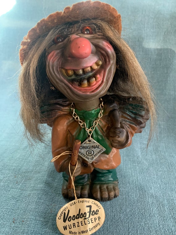 Vintage 1960s Heico Troll Bobble Head Nodder Troll Original West