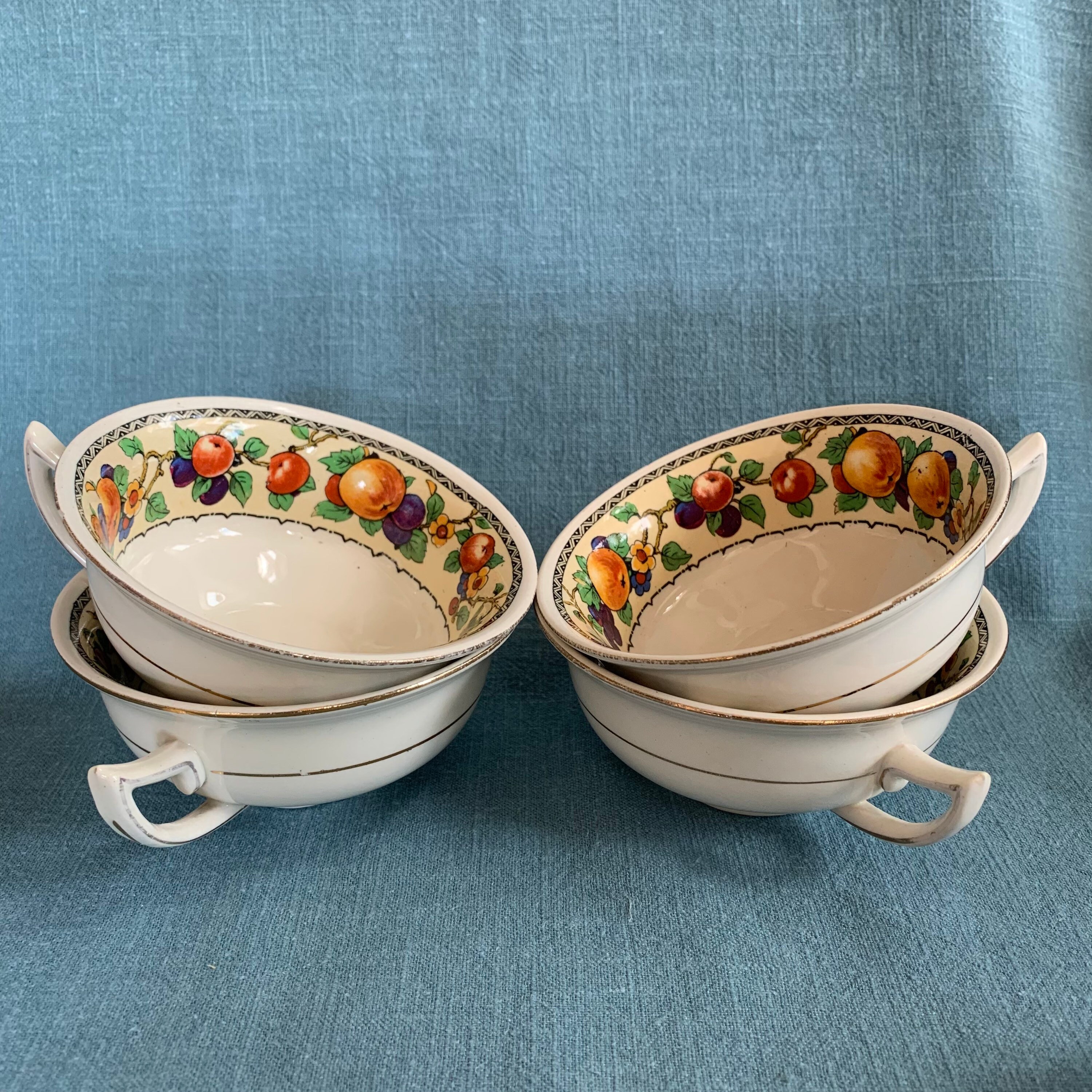 Set of 4 Teacups and 6 Saucers From Baker &co Ltd England With Etsy