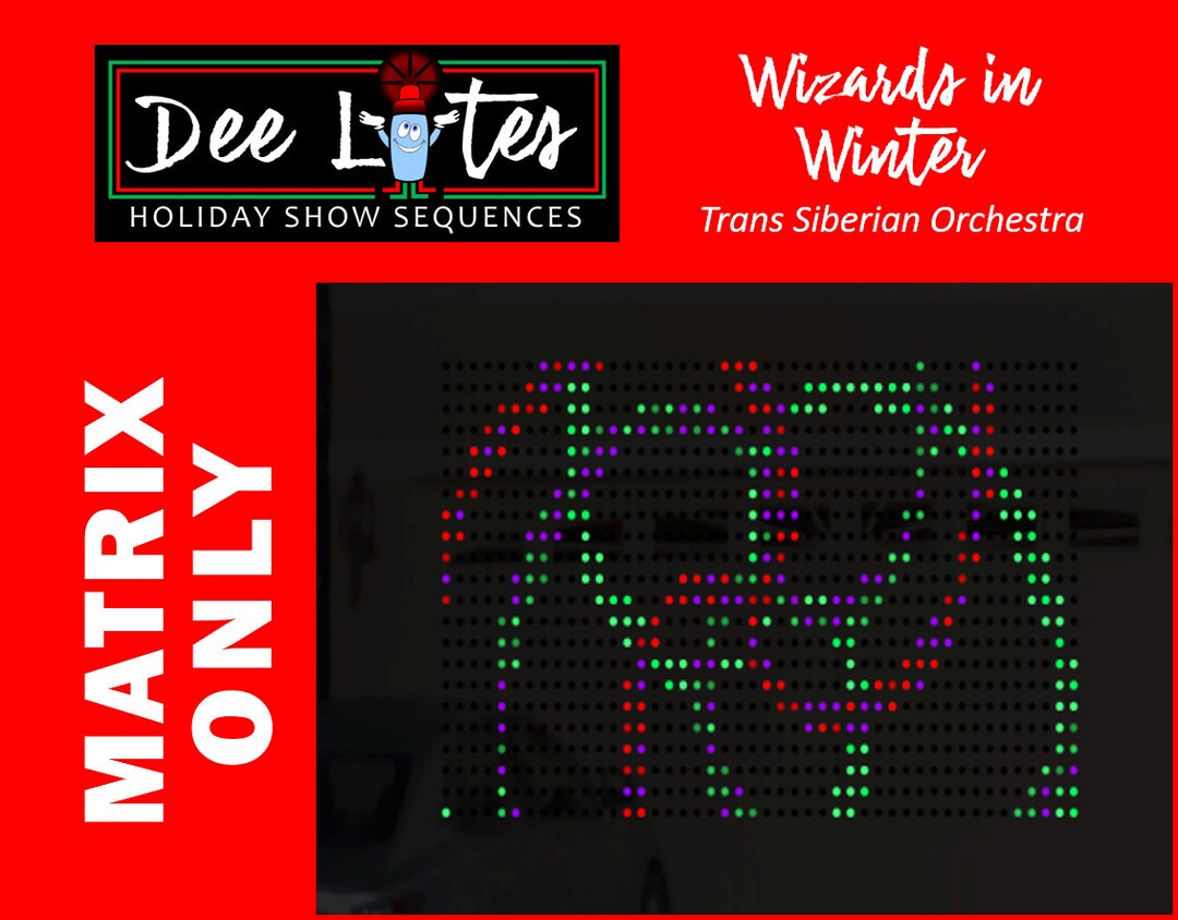 MATRIX ONLY Wizards in Winter Xlights Sequence Etsy