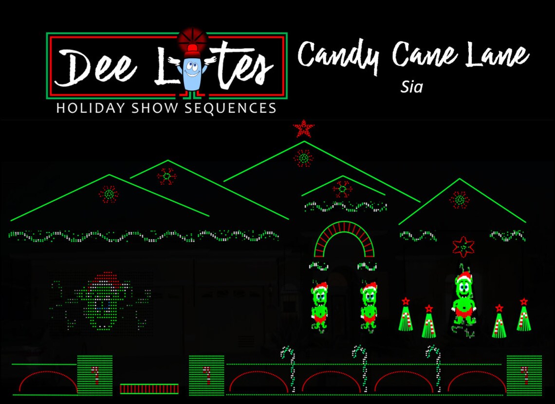 Candy Cane Lane Xlights FULL Sequence Etsy