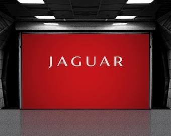 Letrero de aluminio para garaje Jaguar: decoración de pared cortada con CNC