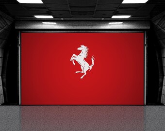 Letrero de garaje de aluminio Cavallino: decoración de pared cortada con CNC