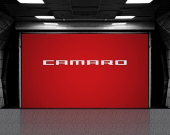 Letrero de aluminio para garaje de Camaro: decoración de pared cortada con CNC