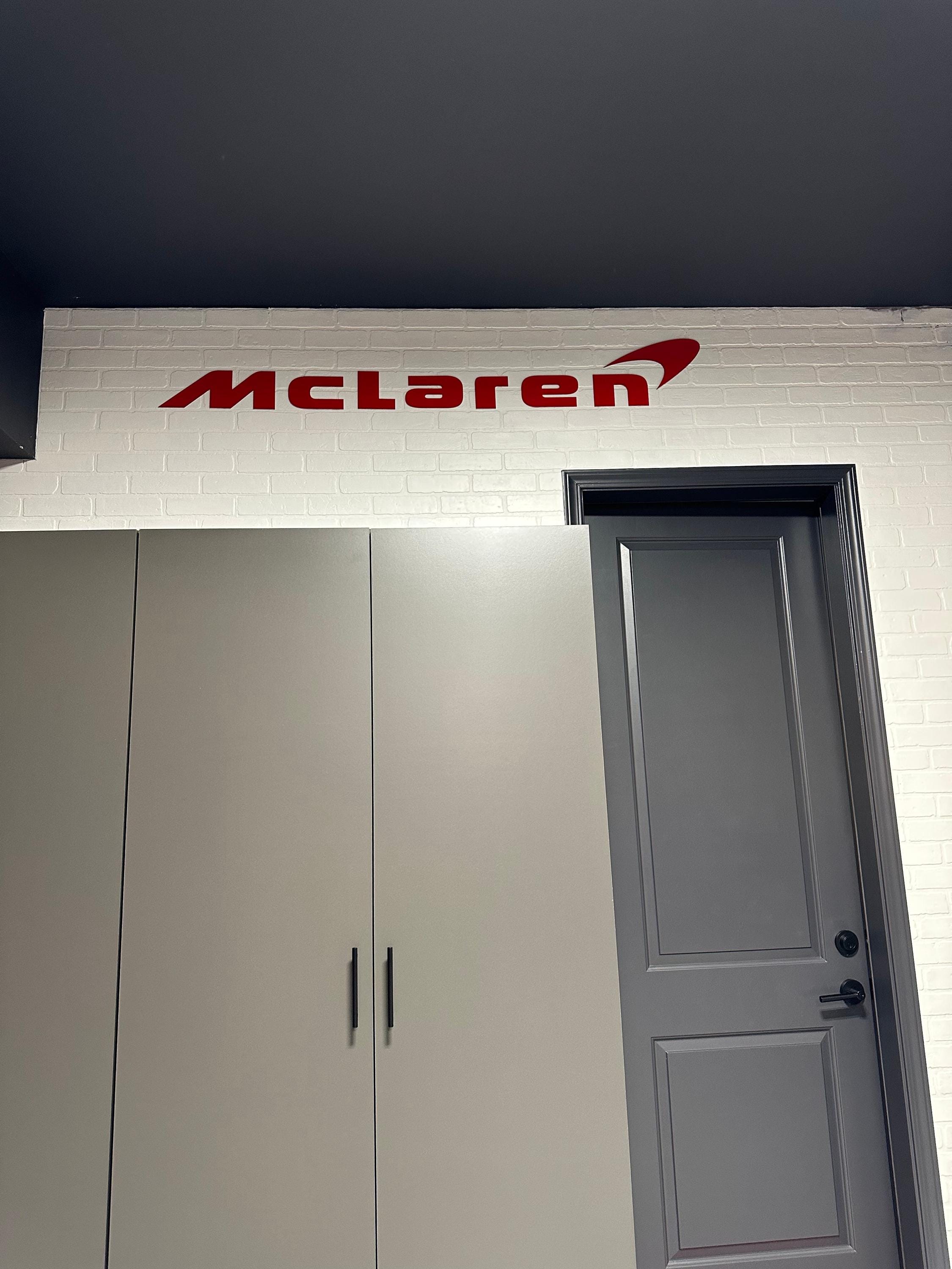 Mclaren Aluminium Garage Sign: CNC Cut Wall Decor - Etsy