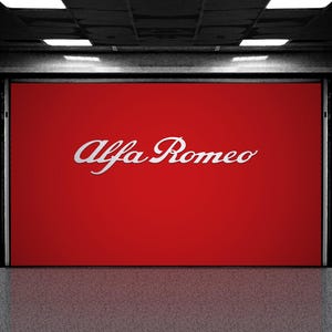 Alfa Romeo Aluminium Garage Wall Sign