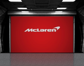Letrero de aluminio para garaje de McLaren: decoración de pared cortada con CNC