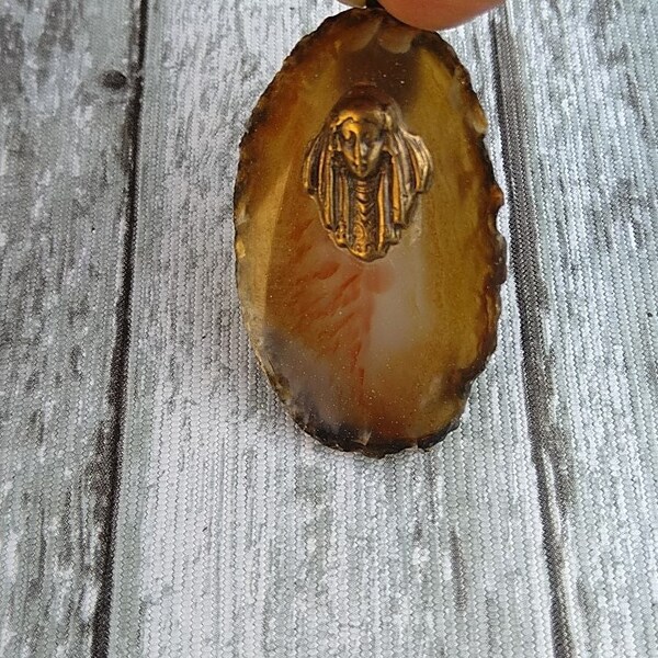 Pendentif tranche d'Agate 4 cm