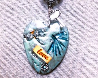 Bohemian Heart Pendant ,necklace , Valentine's Day is approaching, gift idea for her