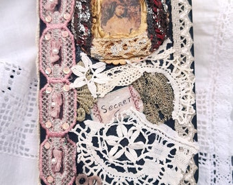 Note book, diary, "French vintage", travel notebook, journey into times gone by , poetry