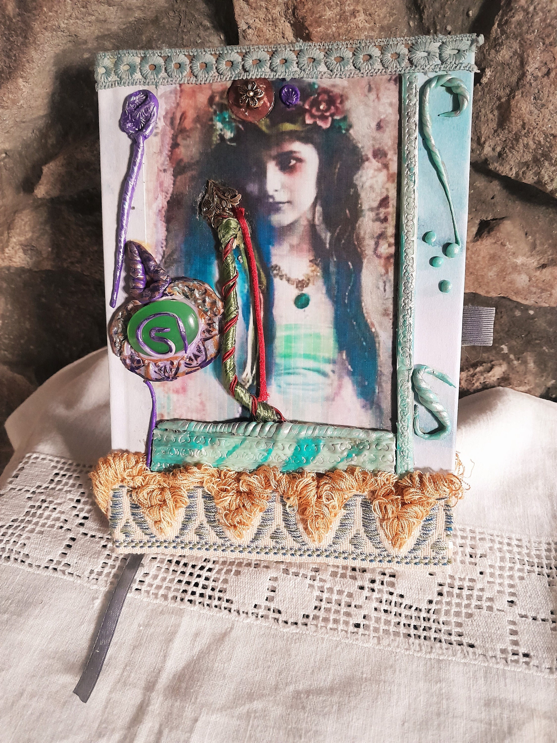Journal,grand Note Book Relief Decor, Bohem Tyle, , Travel Diary ...