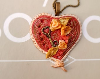 Bohemian Heart Necklace, Valentine's Day, and a romantic gift idea for Her