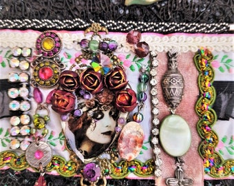 Grand Note book relief decor, Boho style, Journal, Travel diary,Personnal diary,