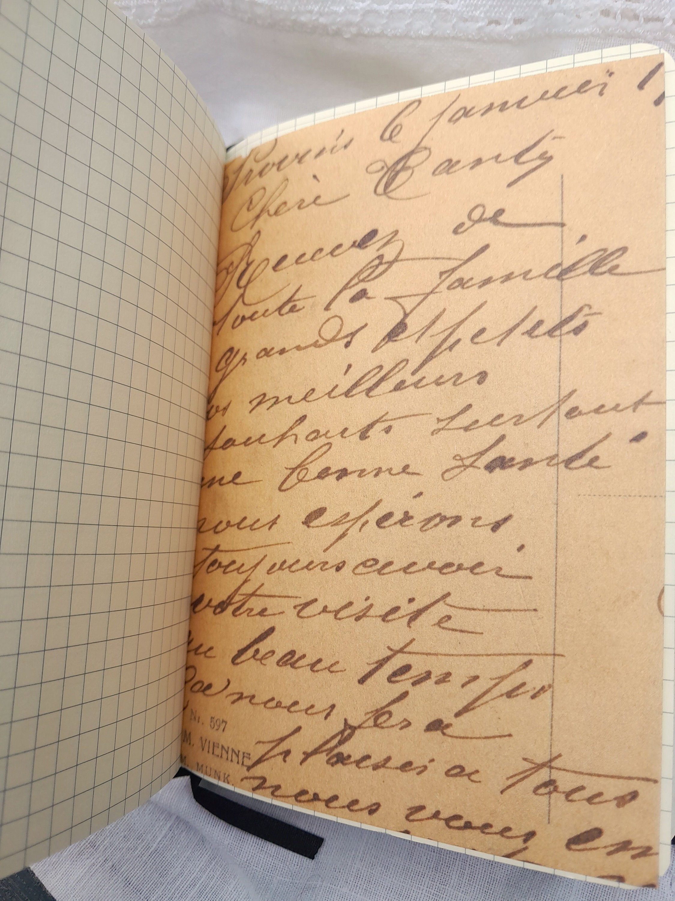 Note Book, Diary, "french Vintage", Travel Notebook, Journey Into Times ...