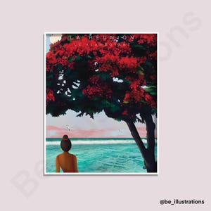 Poster The flamboyant - Reunion Islands - flamboyant poster - Decoration