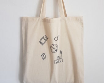 The Salah (prayer) tote bag - Islamic, prayer, Ramadan, mosque, dua, qibla, prayer mat, reusable,Muslim, everyday bag, minimalist