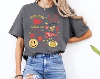 Camiseta de los Kansas City Chiefs: Camiseta Football Love KC
