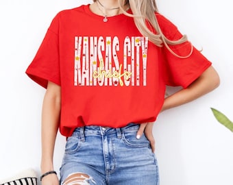 Kansas City Chiefs T-Shirt: City with Stars Design