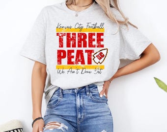Kansas City Chiefs Three Peat Football T-Shirt