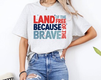 Land of the Free Shirt: Patriotic 4th of July Crewneck