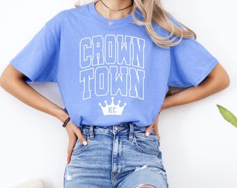 Crown Town KC Baseball Shirt - Kansas City Royals Crewneck