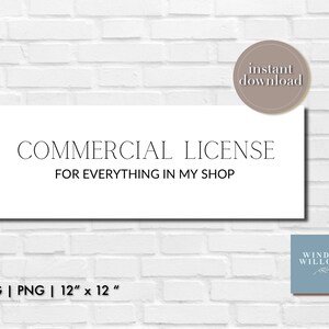 Commercial License for SVG, PNG Files