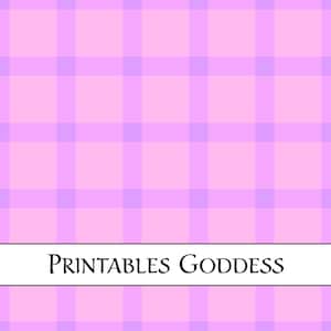 Pink and Purple Gingham Seamless Pattern, Repeat Pattern, Commercial Use Digital Pattern, Printables Goddess
