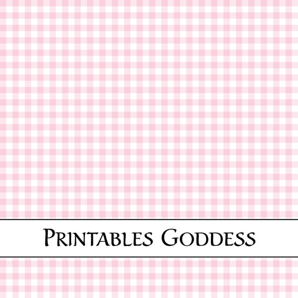 Pink and White Gingham Seamless Pattern, Repeat Pattern, Commercial Use Digital Pattern, Printables Goddess