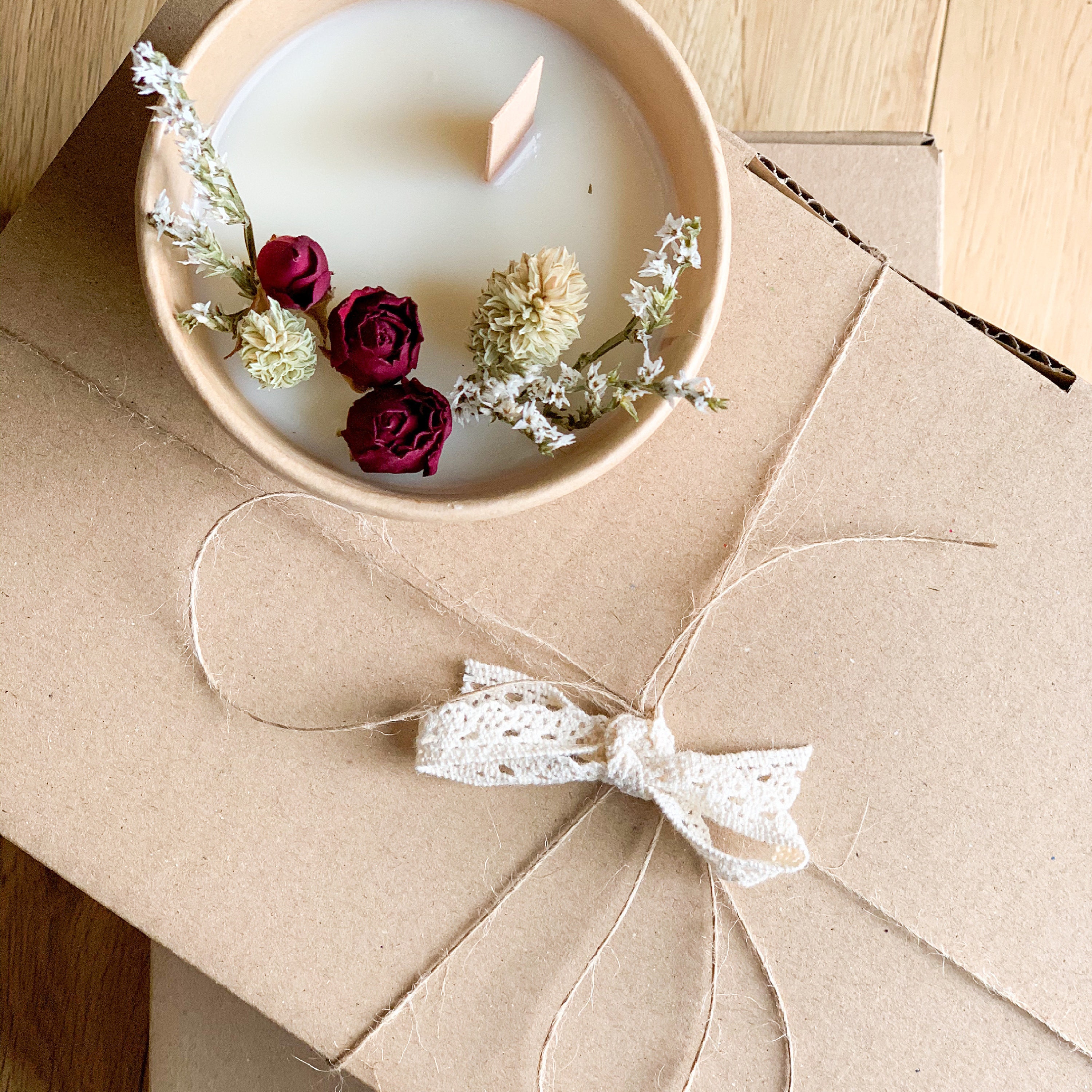 Box Bougie Fleurie Naturelle