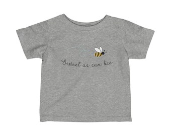 T-shirt per neonati dolce come l'ape, regalo per la doccia per bambini, maglietta per neonati