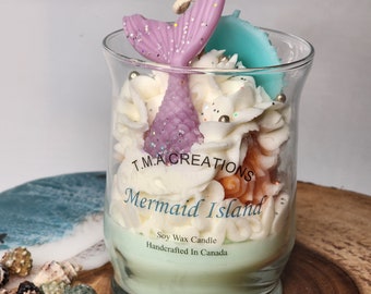 Mermaid Dessert Candle: Enchanting Sea-Themed Soy Wax Candle