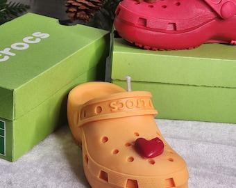 Handmade Crocs Candle, Unique Wax Sculpture, Birthday Gift, Ideal for Secret Santa, Shoe Lovers, Soy Wax Candle